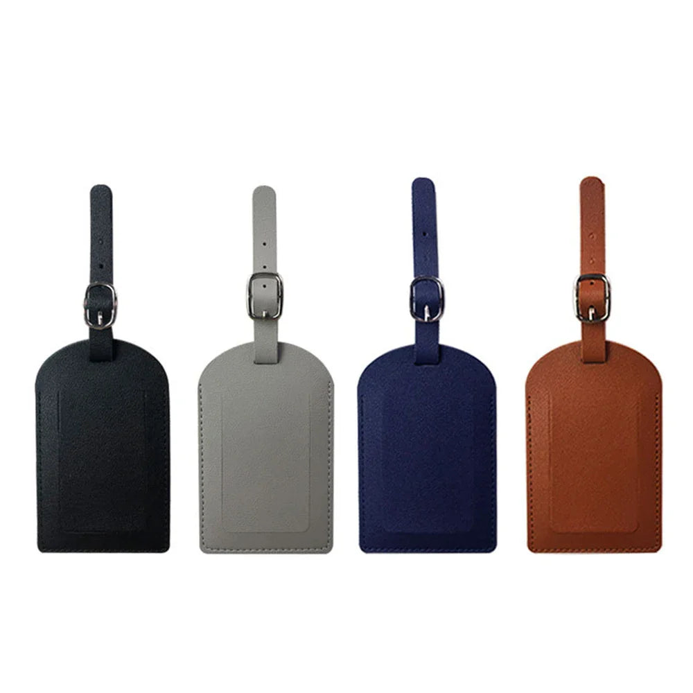 Personalized Initial Luggage Tag Custom PU Monogram Suitcase Name Tag