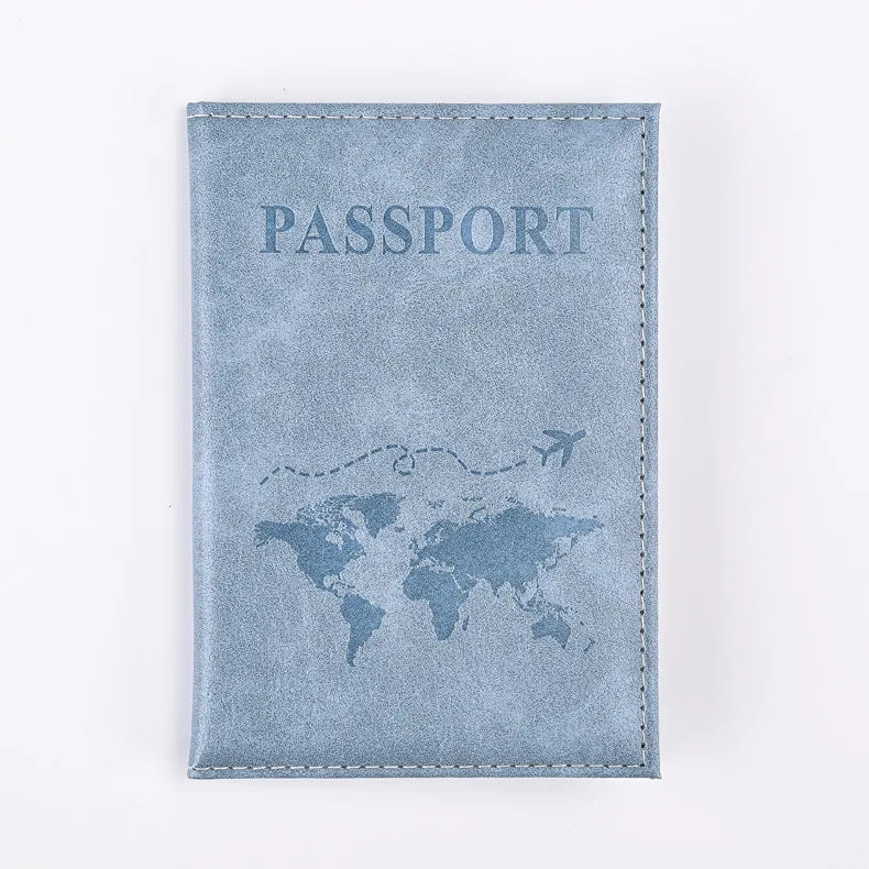 Colorful PU Passport Holder - Travel Passport Cover with ID & Card Slots
