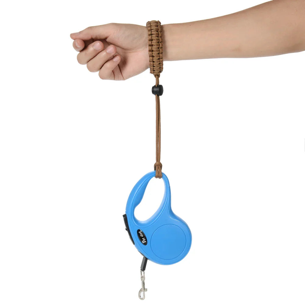 Hands-Free Dog Leash Wrist Strap 22cm (8.6 in) Adjustable Anti-Fall Wristband for Retractable Leashes, Small to Large Dogs & Puppies