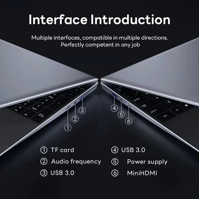 15.6" (39.6 cm) Laptop - Intel Core i7, 16GB RAM, 1TB SSD, Windows 11, Fingerprint Reader, Full HD Notebook