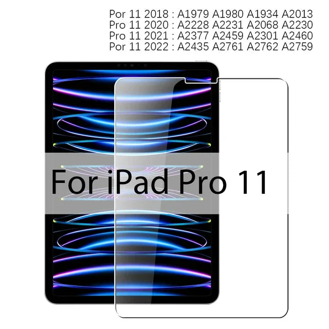 3-Pack Tempered Glass Screen Protector for iPad Air 11-inch (279 mm) HD Anti-Scratch