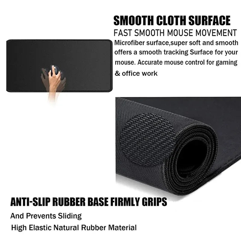 Large Gaming Mouse Pad 31.5 x 15.7 in (800 x 400 mm) Non-Slip Rubber Desk Mat Minimalist Office & Laptop Mousepad for Women and Girls