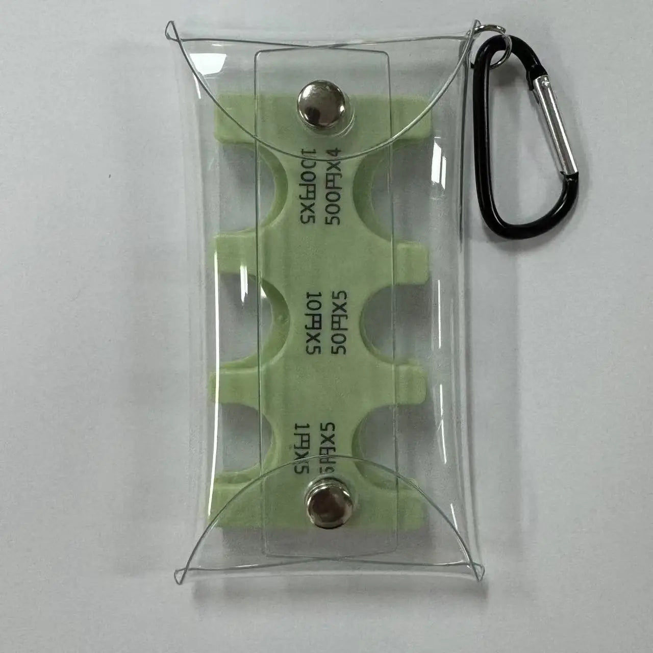Portable Transparent Coin Clip Organizer Wallet – Small PVC Travel Coin & Card Holder