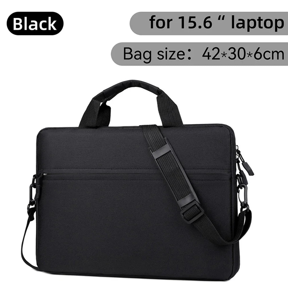 Waterproof Laptop Sleeve Messenger 14–15.6 Inch (35.6–39.6 cm) Notebook Case for MacBook Air Pro & Tablets - Portable Travel Carrying Bag