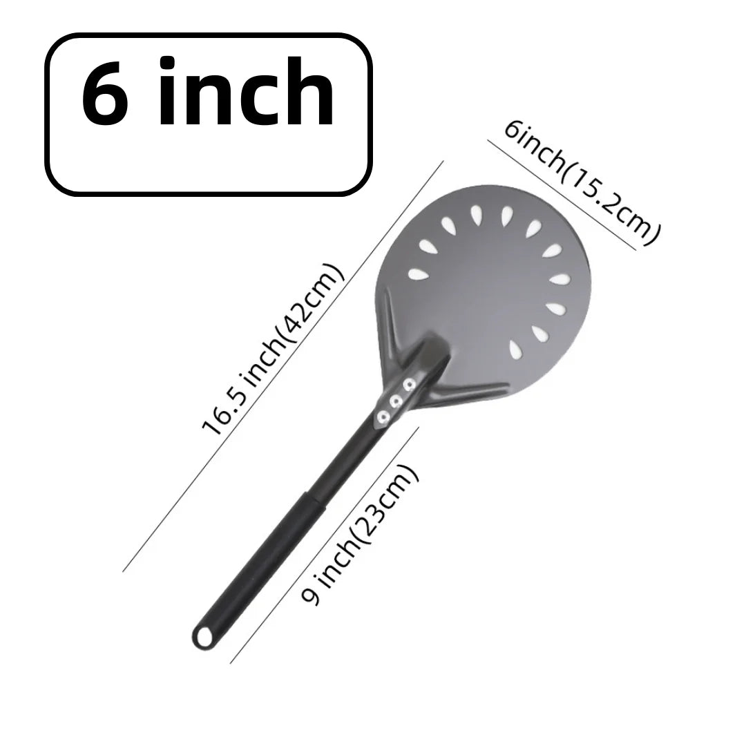 Hard-Anodized Aluminum Pizza Peel 6, 12, 13 and 14 Inch (15, 30, 33, 35.5 cm) Bread Paddle Oven Spatula