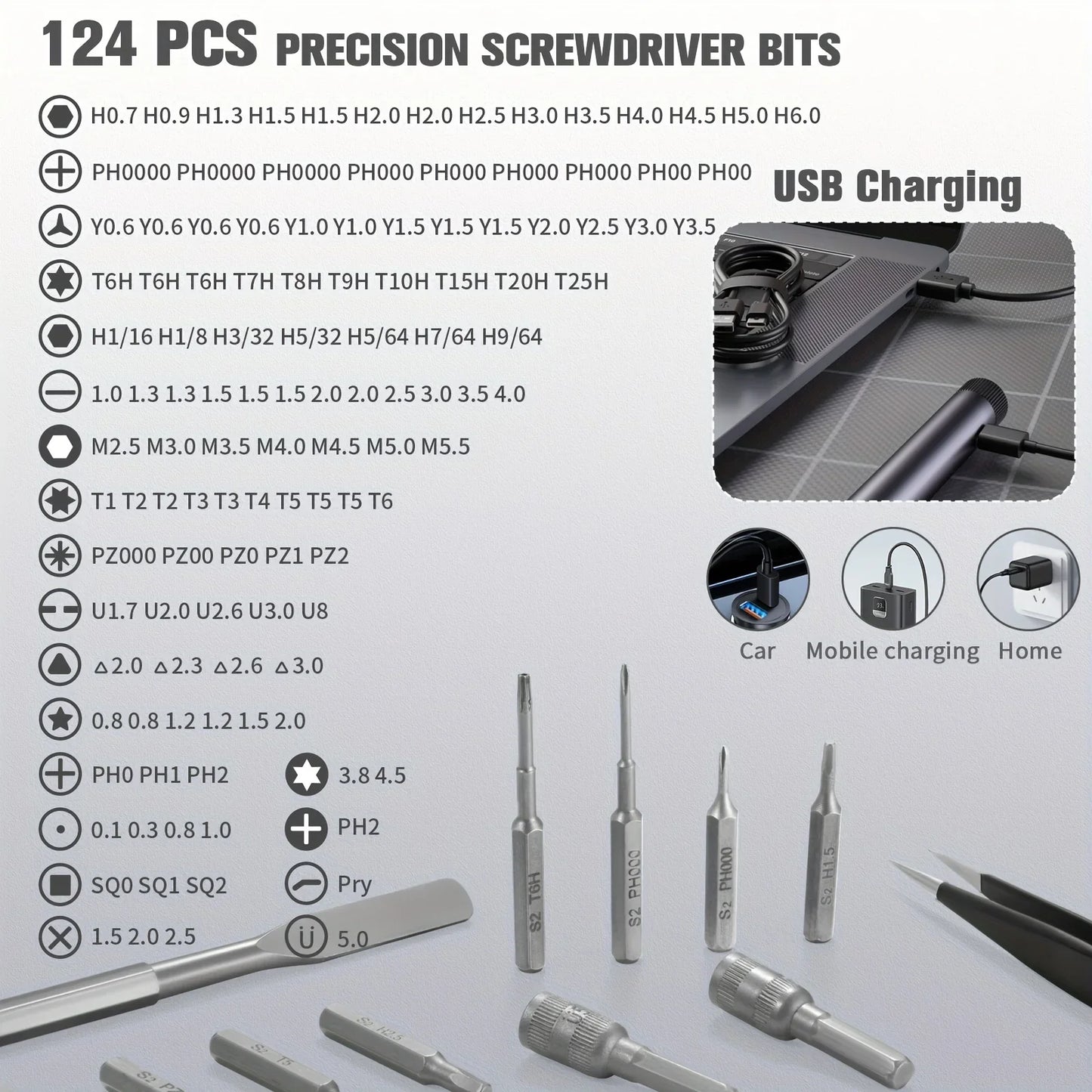 138-in-1 Mini Electric Screwdriver Set – Precision Magnetic Bits, Portable Rechargeable Alloy Kit for PC iPhone DIY Repairs