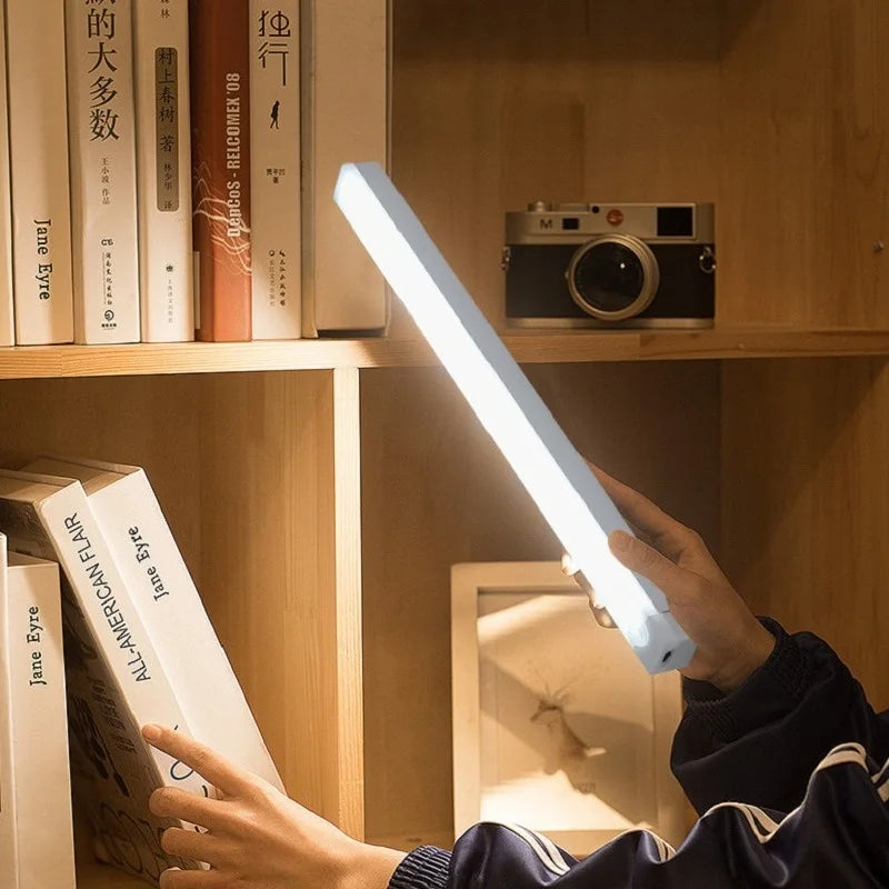 USB Rechargeable Motion Sensor LED Bar Light – Wireless Magnetic Cabinet Night Light, 10/20/30/50 cm (3.9/7.9/11.8/19.7 in), 3-Color