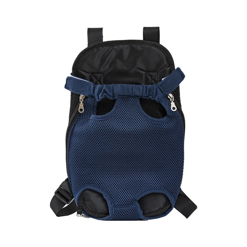 Breathable Camouflage Mesh Dog Carrier Backpack — Adjustable Pet Backpack for Small Dogs up to 22 lb (10 kg)