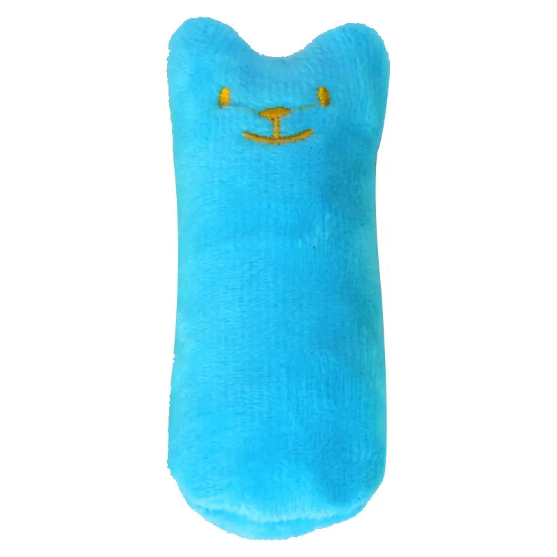 Interactive Catnip Plush Chew Toy for Cats — Teeth-Cleaning Squeaky Toy for Kittens & Adult Cats
