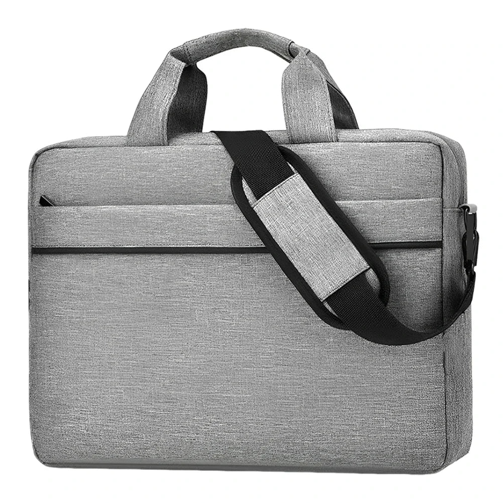 Waterproof Nylon Shockproof Laptop Crossbody Bag – 3 Compartments | Fits 14-Inch (35.6 cm) Laptops