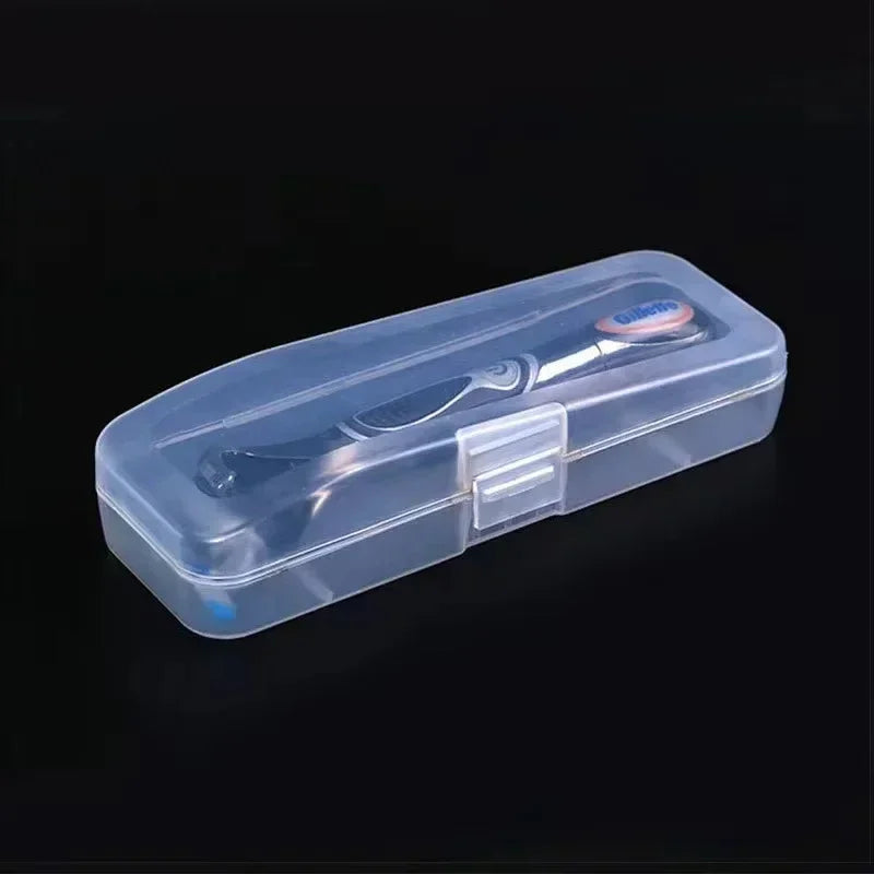 Portable Transparent Razor Case – Travel Shaver Storage & Protective PP Organizer