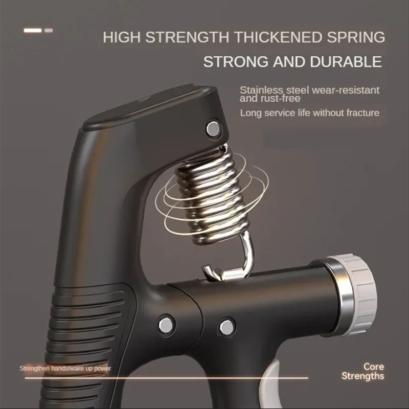 Adjustable Hand Grip Strengthener 10–100kg (22–220 lb) Wrist Expander Finger Exerciser for Forearm, Wrist & Finger Strength