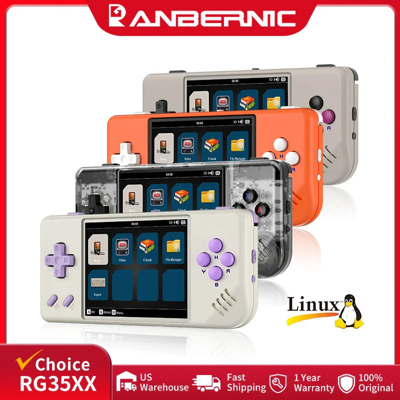 2.83-inch (72 mm) IPS Handheld Retro Game Console with HDMI, 64GB Storage & 5000+ Games