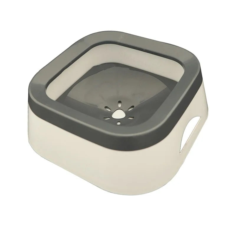 Anti-Splash Pet Water Bowl 1L (34 fl oz) Spill-Proof Dog and Cat Waterer Large Puppy Drinking Bowl