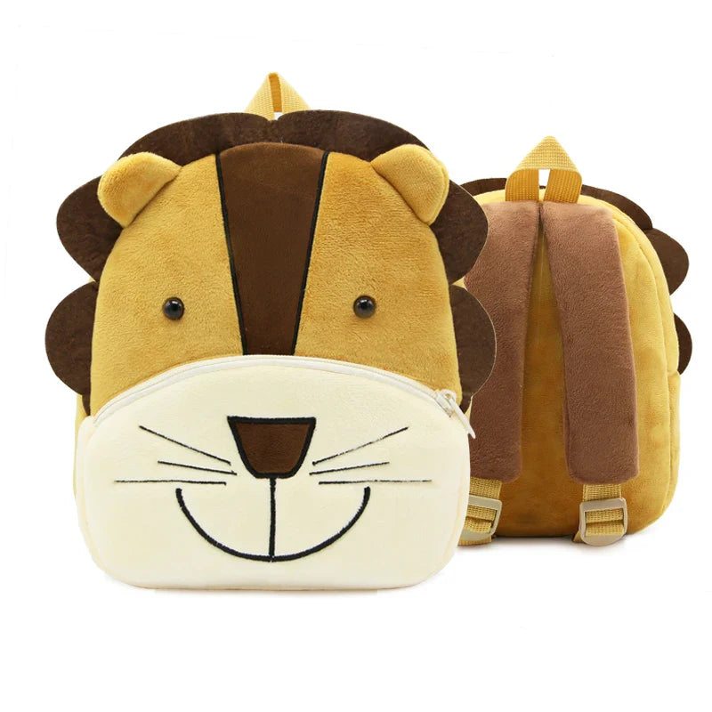 Cute Plush Animal Kids Backpack - Cartoon School Bag for Girls & Boys, Soft Preschool Backpack