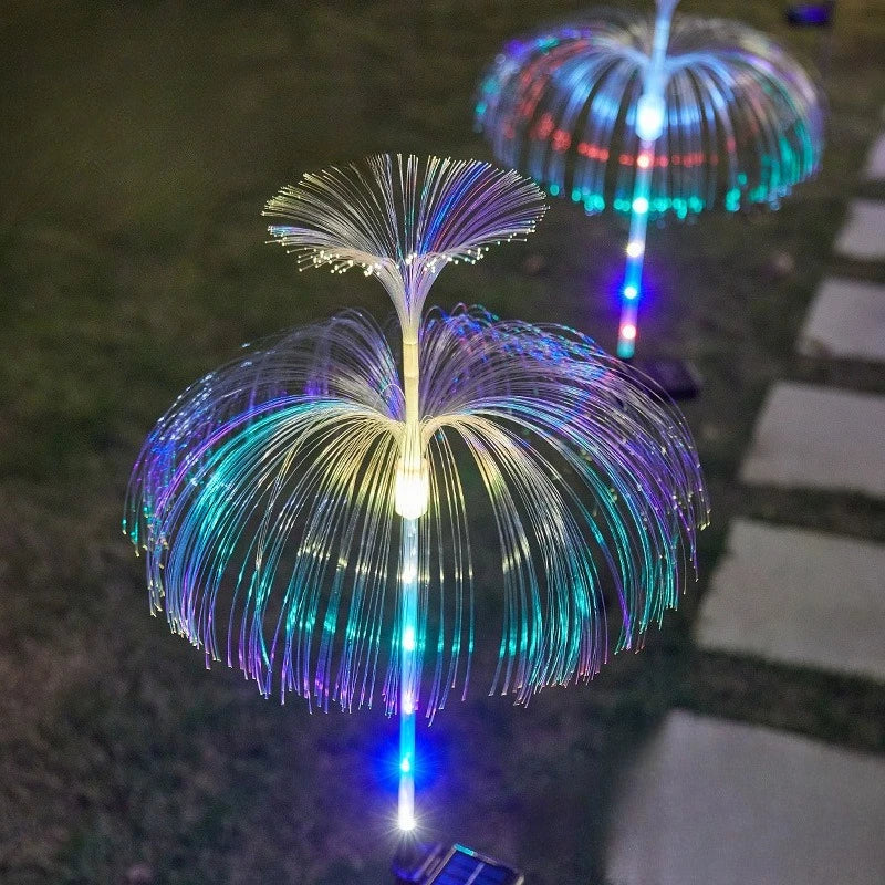 7-Color Changing Solar Jellyfish Garden Light – Waterproof LED Outdoor Pathway & Lawn Lamp