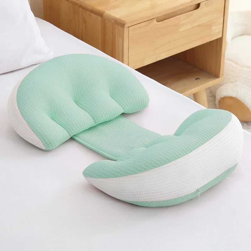 U-Shaped Maternity Pillow for Pregnancy - Side Sleeping Belly & Waist Support
