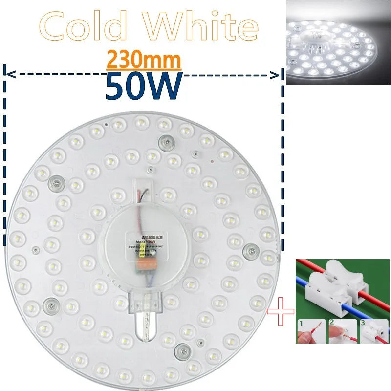 LED Round Panel Ceiling Light - Slim Circular Flush Mount, 12W 18W 24W 36W 50W, 220–240V