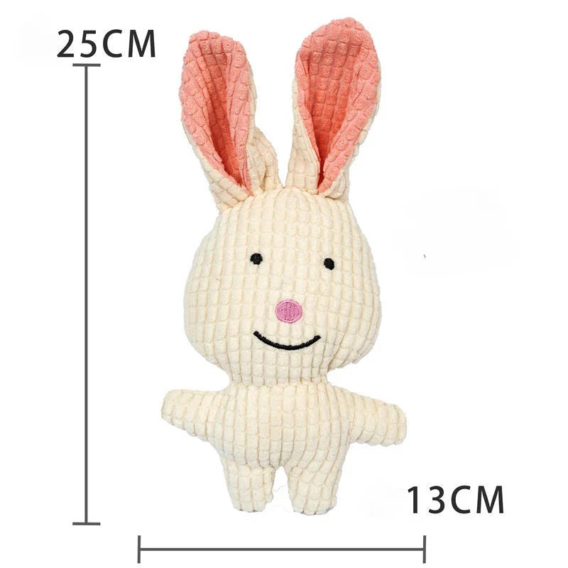 Fleece Dog Chew Toy - Soft Puppy Teething & Tug Toy for Small Dogs