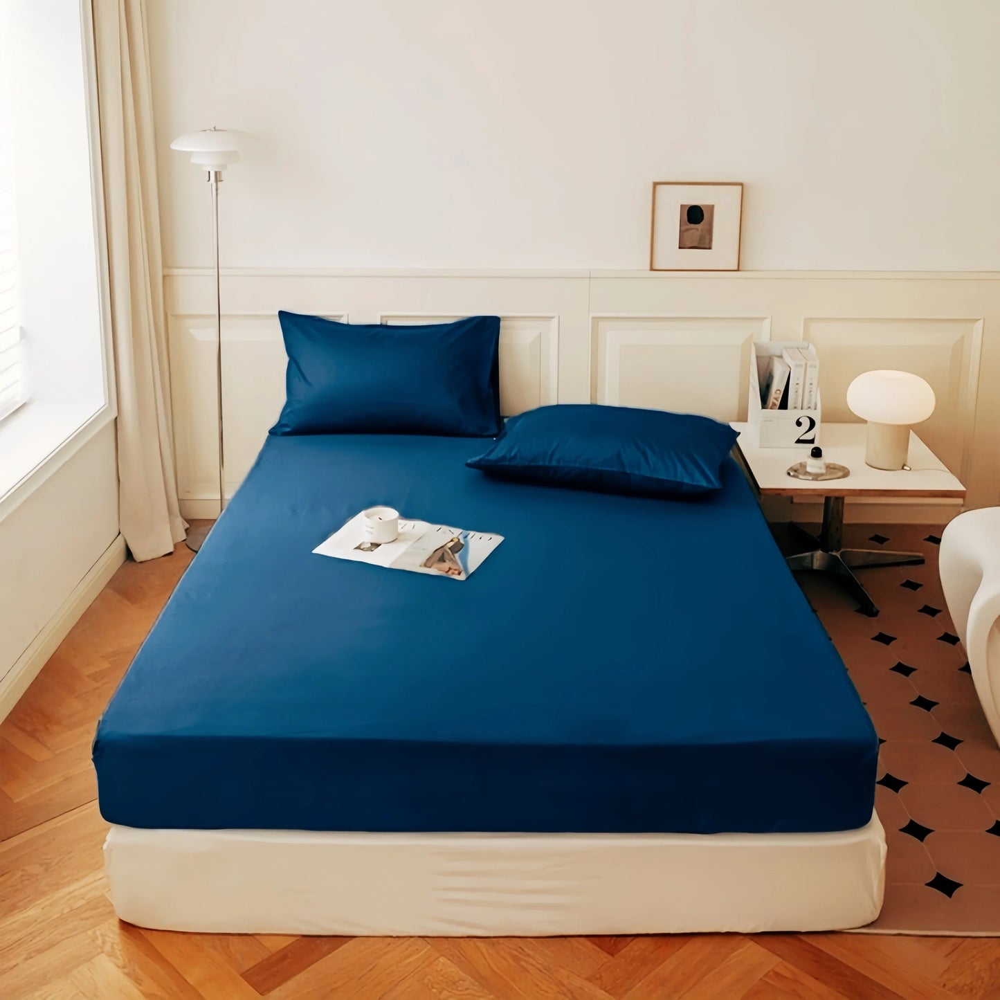 Elastic Fitted Sheet Mattress Cover – Multiple Sizes (90–200 x 200 cm | 35–79 x 79 in) – 100% Polyester, Deep Pocket (No Pillowcases)