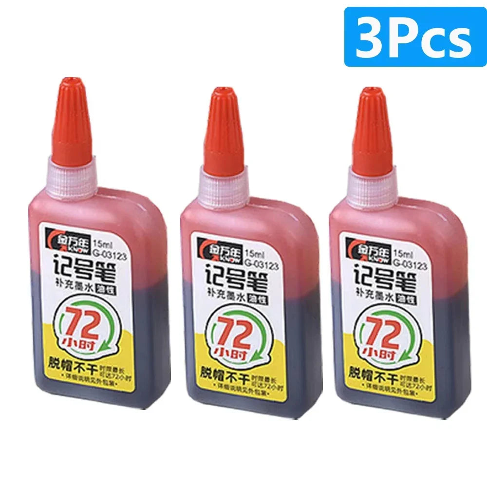 Waterproof Carpenter & Tile Marker Pen 45mm Long Nib — Deep-Hole Woodworking Marker, Black Blue Red (1–6 Pack)
