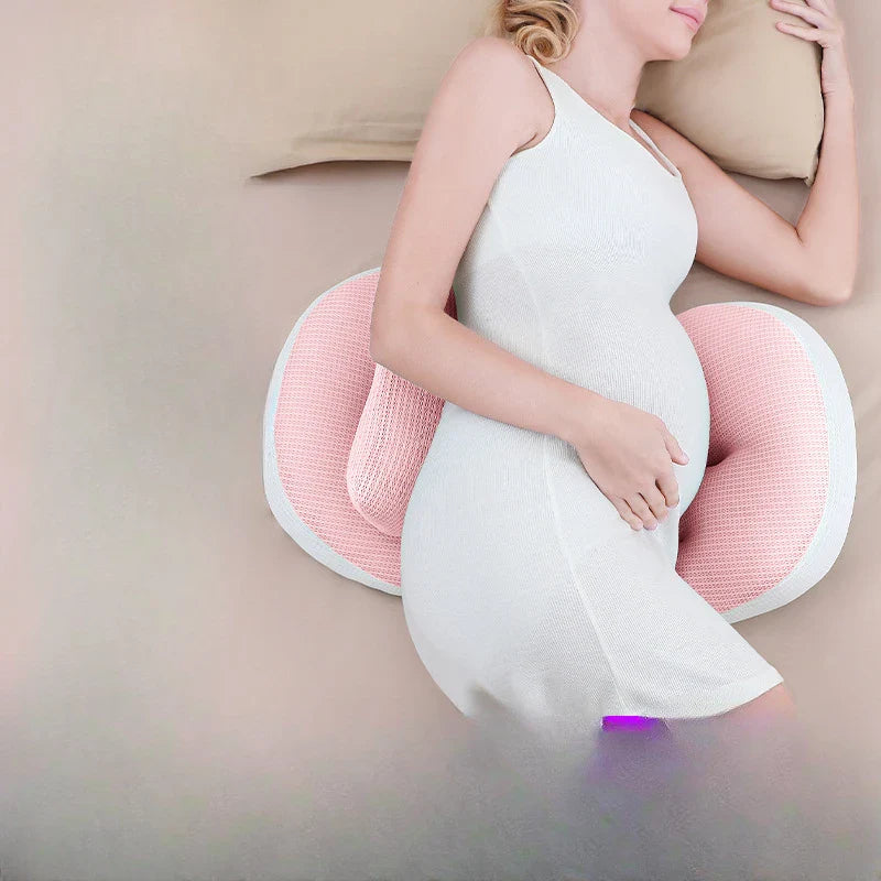 U-Shaped Maternity Pillow for Pregnancy - Side Sleeping Belly & Waist Support