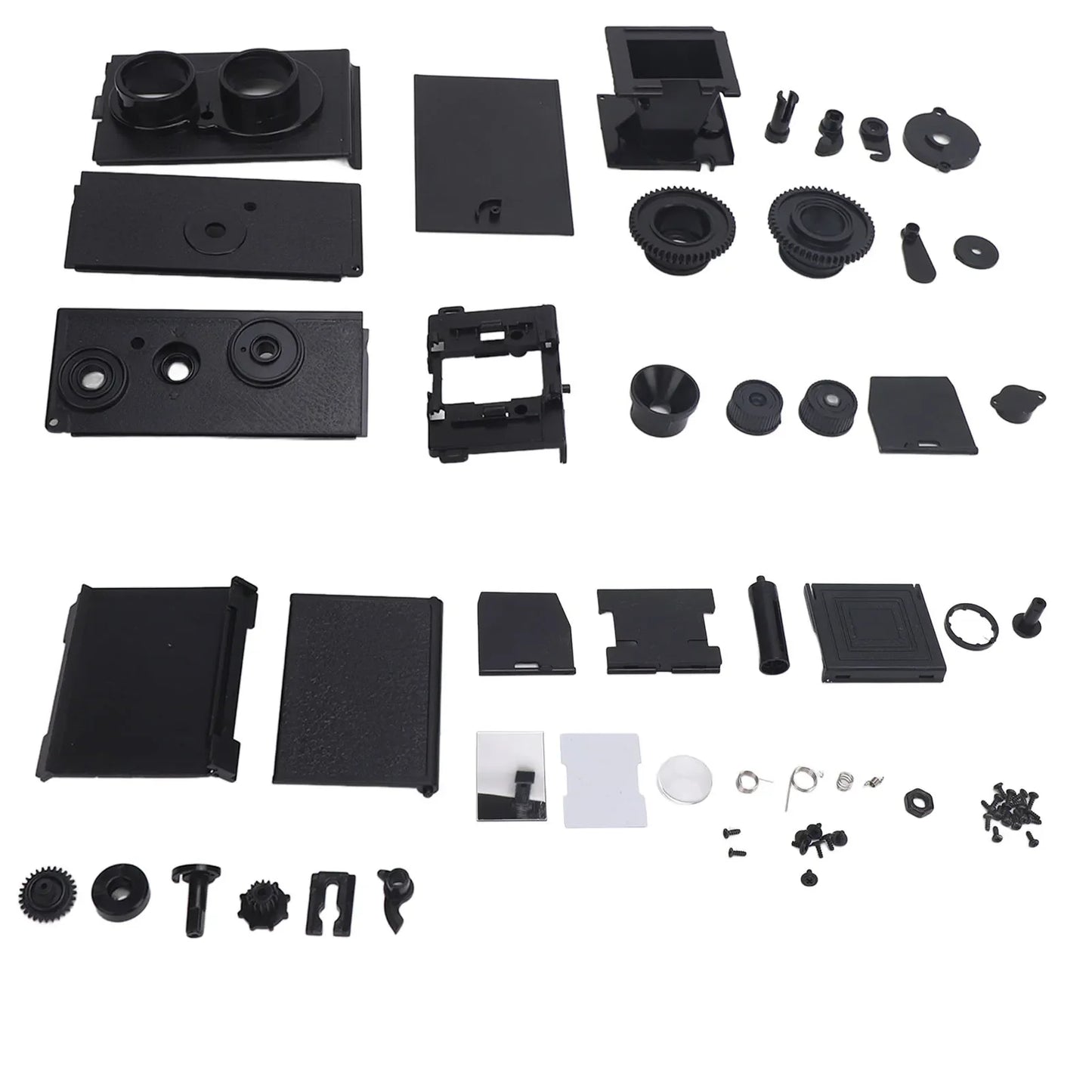 35mm Dual-Lens TLR Film Camera – DIY Retro Twin-Lens Reflex for 135 Film
