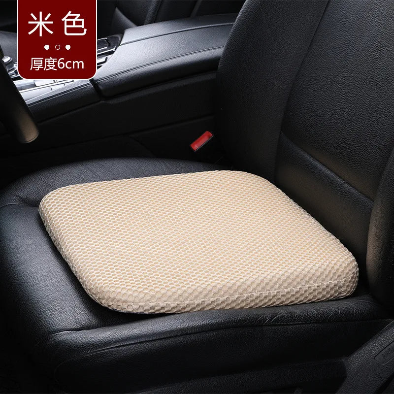 Universal Car Seat Booster Cushion – Breathable Portable Wedge Pad for Height Boost & Fatigue Relief