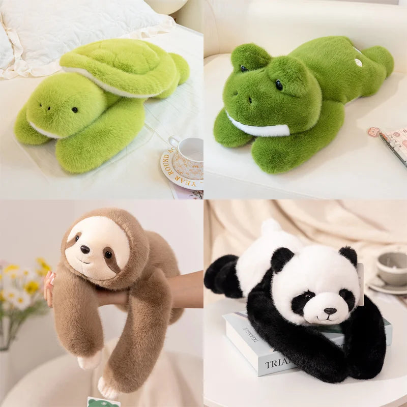 Plush Animal Cushion Pillow 60cm & 65cm - Koala, Capybara, Bear, Dinosaur, Raccoon, Frog, Turtle, Sika Deer