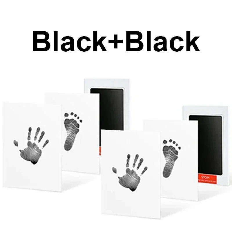 Baby Handprint & Footprint Ink Pad Kit — No-Touch Non-Toxic Inkless Stamp for Newborns, Pets & Keepsakes