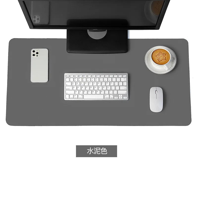 White XXL Gaming Mouse Pad Large Waterproof Non-Slip PU Suede Desk Mat for Keyboard & Mouse