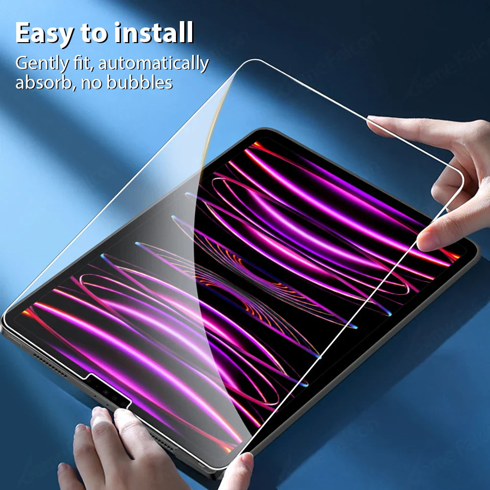 Tempered Glass Screen Protector for iPad — 1-Pack Compatible with 12.9 in (32.8 cm), 11 in (28.0 cm), 10.9 in (27.7 cm), 9.7 in (24.6 cm) — HD, Anti-Fingerprint, Oleophobic, Explosion-Proof
