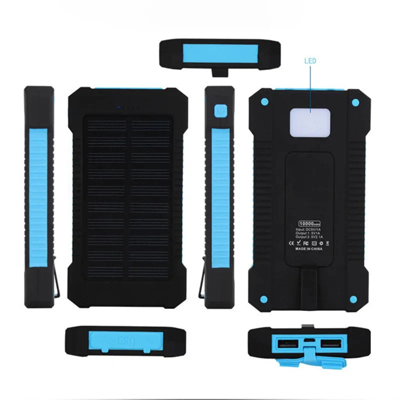 500000mAh Solar Power Bank Fast Charging Portable External Battery for iOS and Android Phones