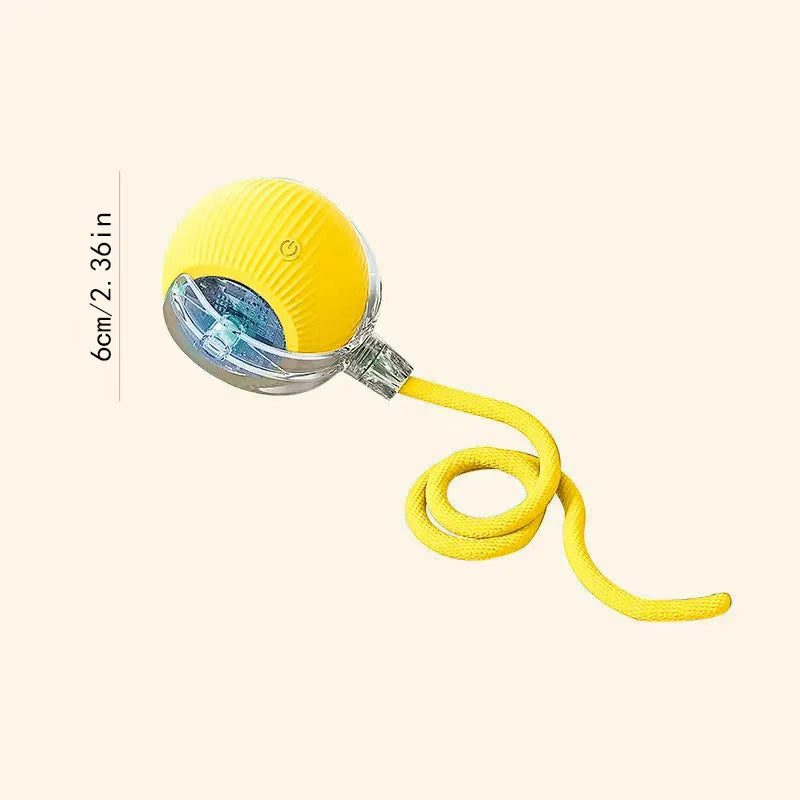 Interactive Rechargeable Pet Ball Toy USB — Automatic Moving Bouncing Ball for Puppies & Kittens, 5.2 cm (2.05 in)