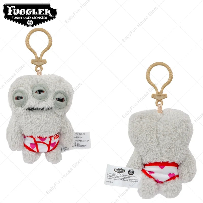 Funny Ugly Teeth Monster Plush Toy, Kawaii Wide-Eyed Rabbit Stuffed Doll Gift for Kids & Collectors