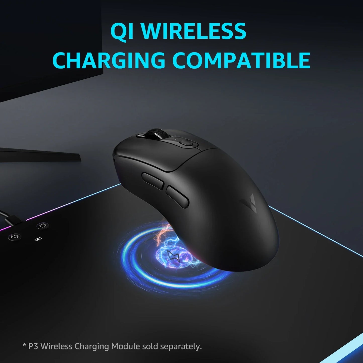 Wireless Gaming Mouse 59g (2.08 oz) Ultra-Light 8KHz (8000Hz) Polling 26,000 DPI 9 Programmable Buttons Ultimate Optical Sensor