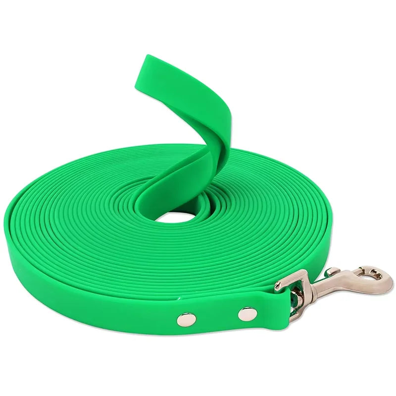 Waterproof PVC Dog Long Leash – Durable Easy-Clean Training & Recall Lead for Small to Large Dogs, 10 ft (3 m), 16 ft (5 m), 33 ft (10 m), 50 ft (15 m)