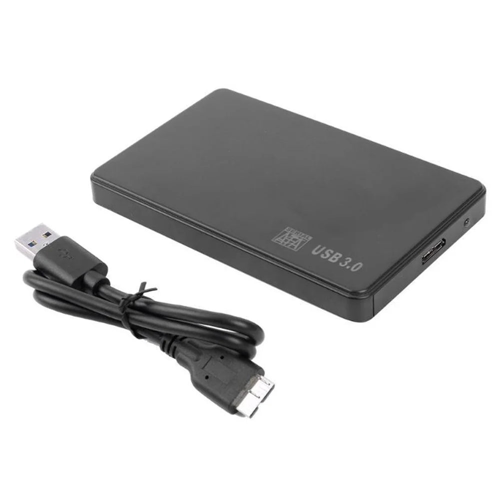 2.5-Inch SATA SSD/HDD USB 3.0 Hard Drive Enclosure - 3TB Support, USB 2.0/3.0 SuperSpeed Portable Case