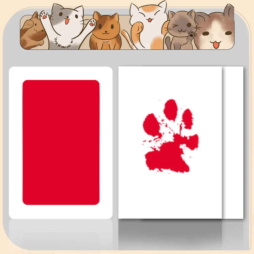 Baby Handprint & Footprint Keepsake Kit – Clean Touch Inkless Prints with Dog Paw Option, 2 Art Cards Included
