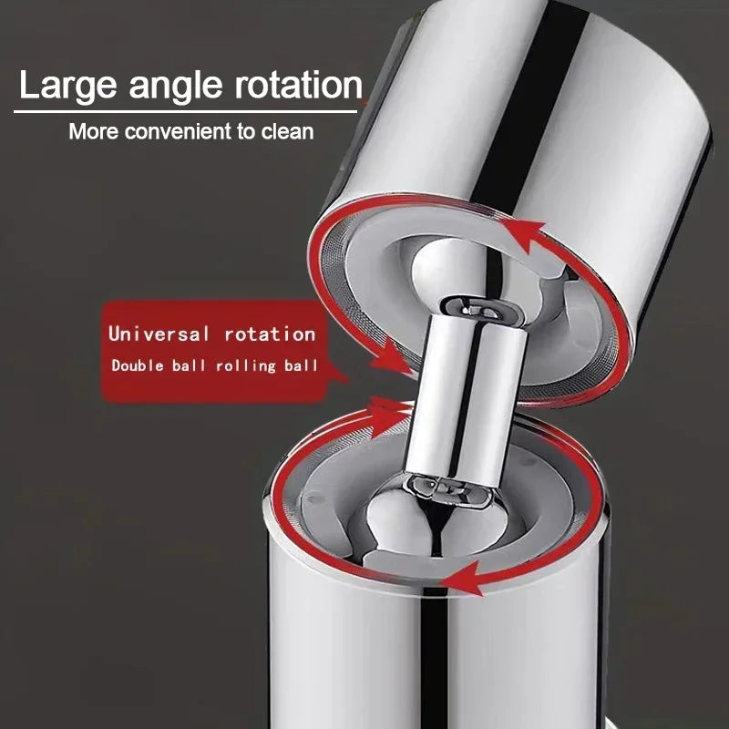 3-in-1 Kitchen Faucet Spray Head ABS Replaceable Sink Sprayer – 360° Rotating High-Pressure Nozzle