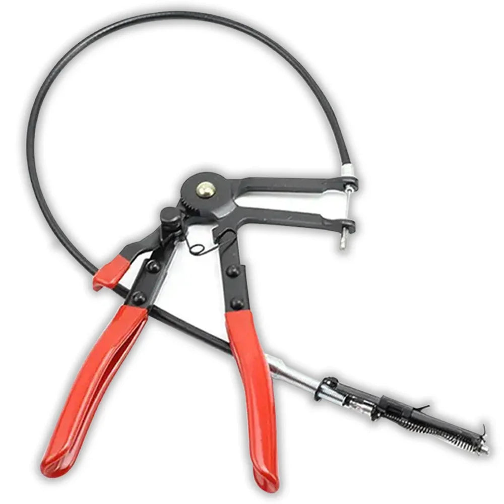 Long Reach Hose Clamp Pliers - Wire Spring Remover for Car Fuel, Oil and Coolant Hoses