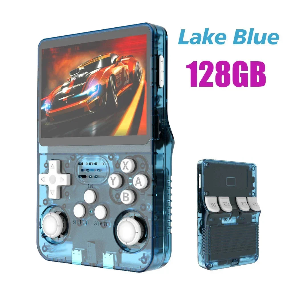 Retro Handheld Game Console 3.5" IPS (8.9 cm) 64GB Portable Linux Player, Preloaded 15,000+ Games, USB-C Charging