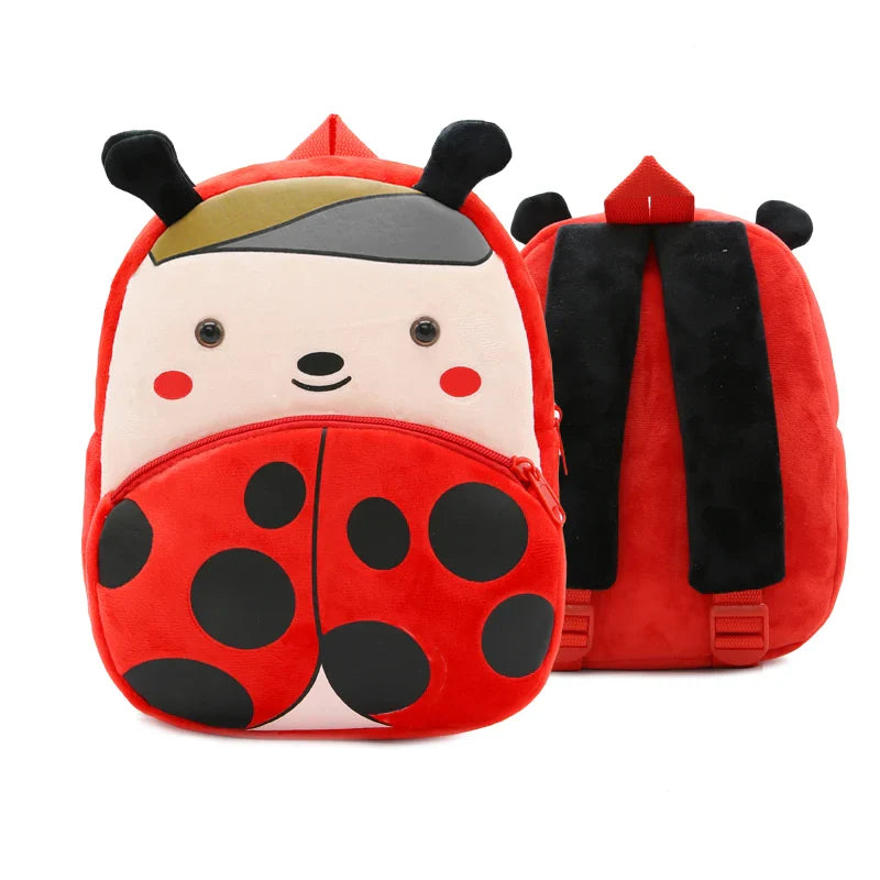 Cute Plush Animal Kids Backpack - Cartoon School Bag for Girls & Boys, Soft Preschool Backpack