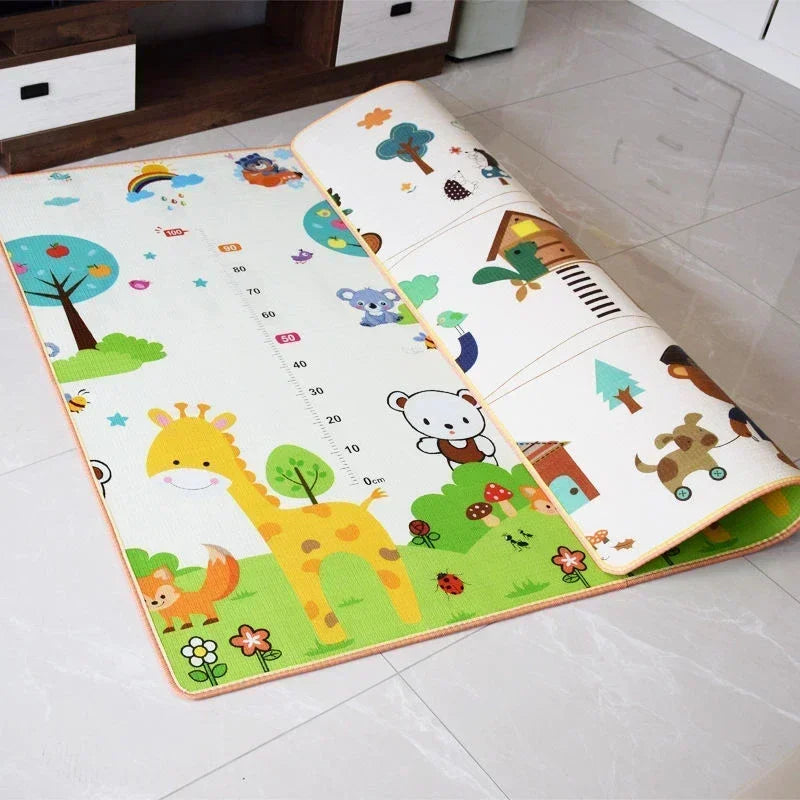 Baby Play Mat Foam Crawling Activity Gym Rug – Non-Toxic EPE, Double-Sided, Foldable (Available in 5 Sizes)