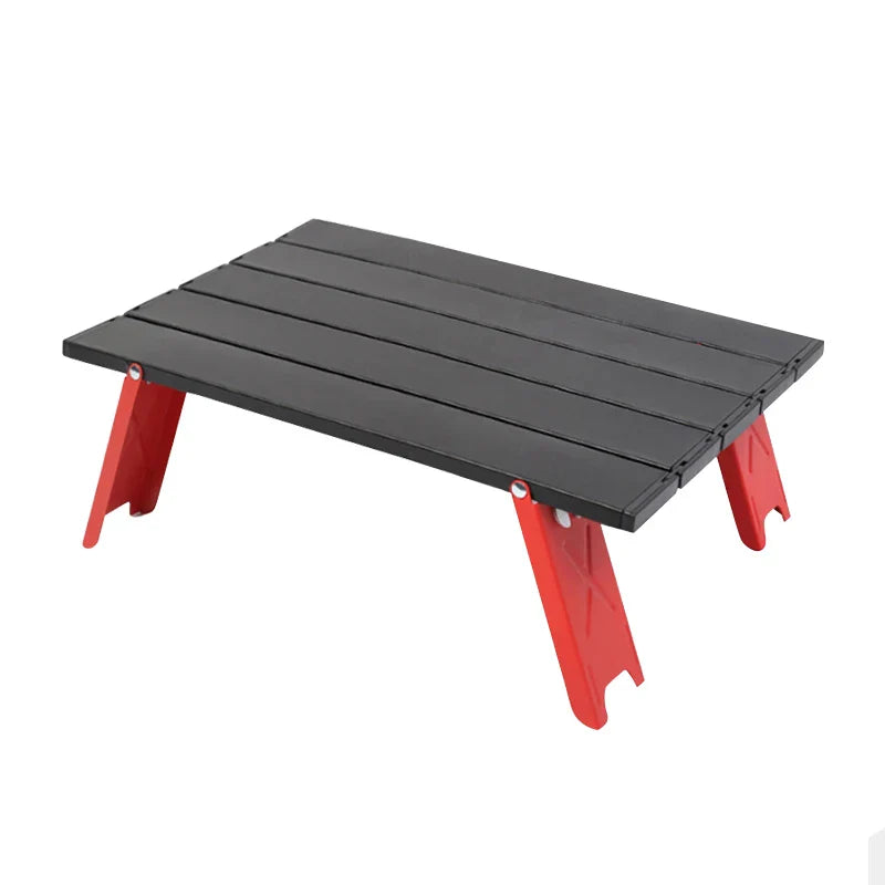 Lightweight Mini Roll-Up Aluminum Table – Portable Foldable Camping, Backpacking, Picnic, Fishing & BBQ Table