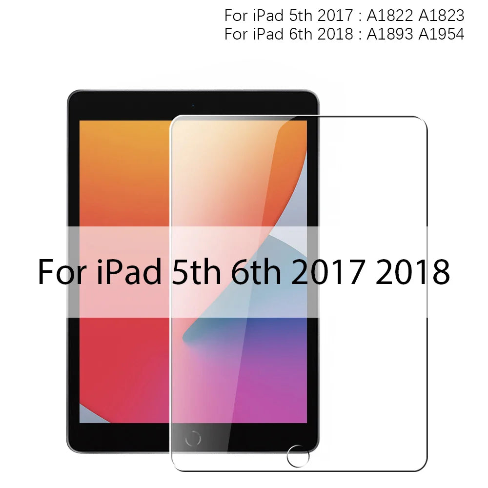 Tempered Glass Screen Protector for iPad Pro 11/12.9/13-inch, iPad Air & iPad Mini - 9H Anti-Fingerprint HD Scratch Resistant