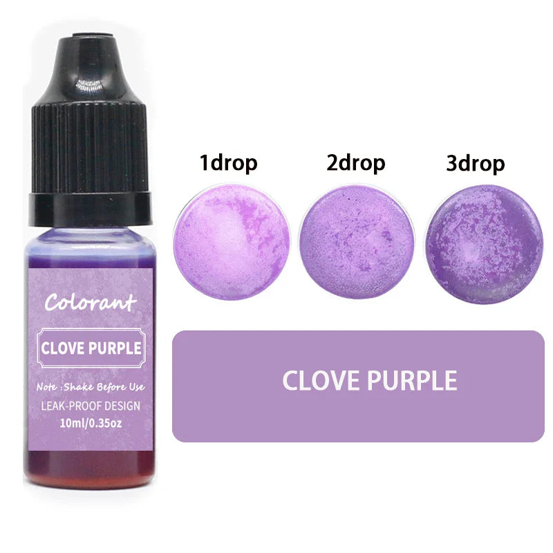 20-Color 10ml Candle Dye Liquid Colorant Set for Candle Making Soap Resin DIY Crafts