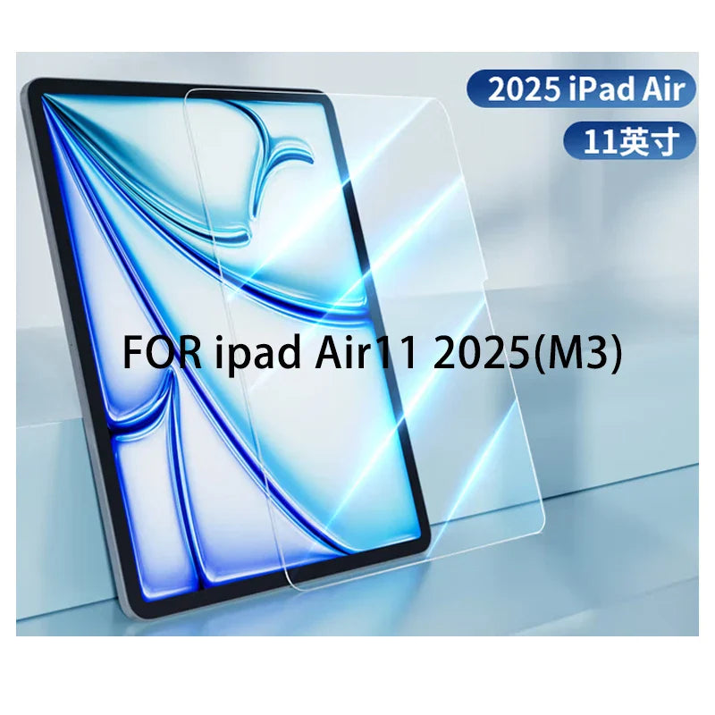 3-Pack Tempered Glass Screen Protector for iPad Air 11-inch (279 mm) HD Anti-Scratch
