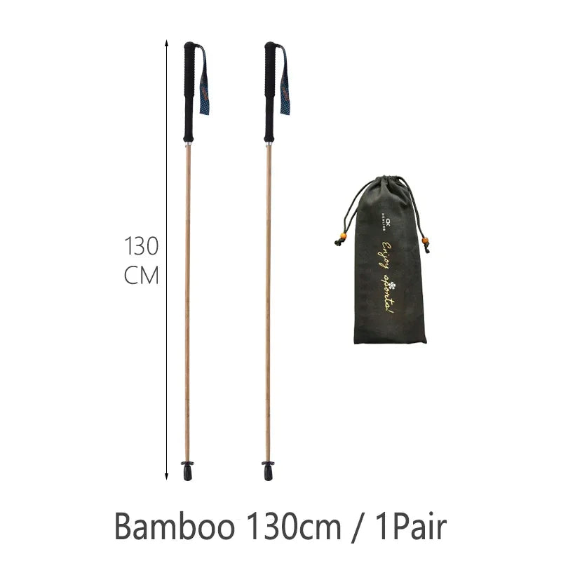 Ultra-Light Carbon Fiber Folding Trekking Pole Adjustable 110–130 cm (43–51 in) Collapsible Hiking and Walking Stick