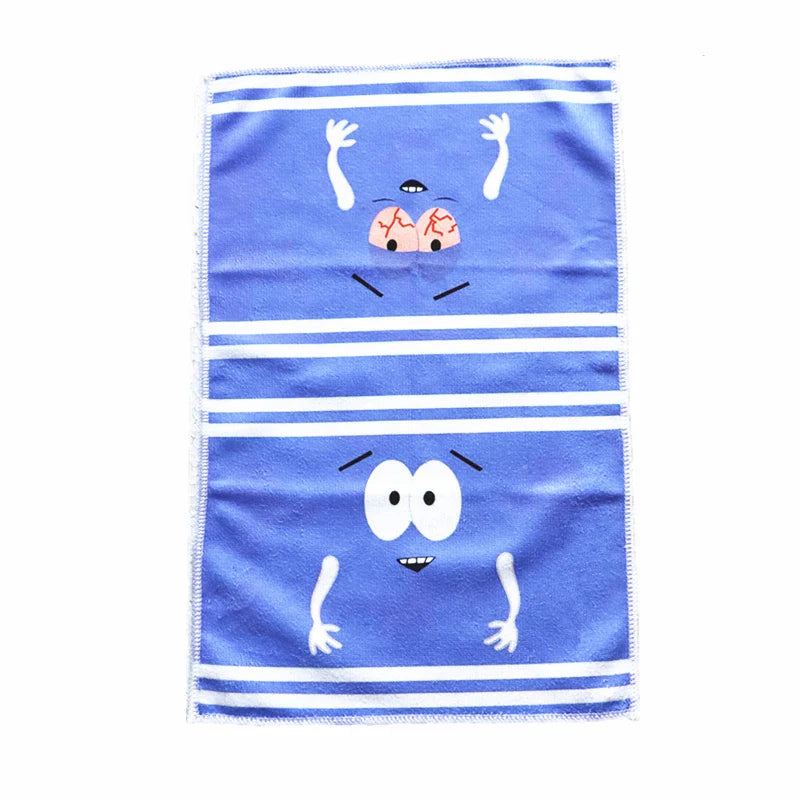 Kids Cartoon Quick-Dry Face & Bath Towel - Double-Sided Velvet Soft Absorbent